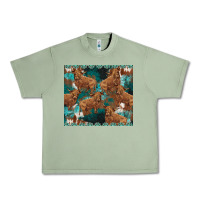 Oil Green turquoises gemstones cowhide highlands cow Urban Heavy Tee - BarkalooDesign