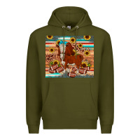 Army Green football hereford sunflower tumbler Premium Hoodie - JahusDesignShop