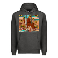 Charcoal Heather football hereford sunflower tumbler Premium Hoodie - JahusDesignShop
