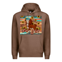 Chestnut football hereford sunflower tumbler Premium Hoodie - JahusDesignShop