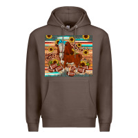 Coffee football hereford sunflower tumbler Premium Hoodie - JahusDesignShop