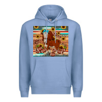 Colony Blue football hereford sunflower tumbler Premium Hoodie - JahusDesignShop