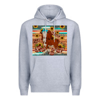 Heather Grey football hereford sunflower tumbler Premium Hoodie - JahusDesignShop