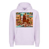 Lilac football hereford sunflower tumbler Premium Hoodie - JahusDesignShop