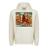 Oatmeal Heather football hereford sunflower tumbler Premium Hoodie - JahusDesignShop