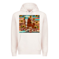 Pale Pink football hereford sunflower tumbler Premium Hoodie - JahusDesignShop