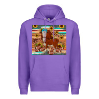 Purple football hereford sunflower tumbler Premium Hoodie - JahusDesignShop