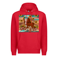 Red football hereford sunflower tumbler Premium Hoodie - JahusDesignShop