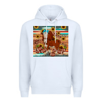 White football hereford sunflower tumbler Premium Hoodie - JahusDesignShop