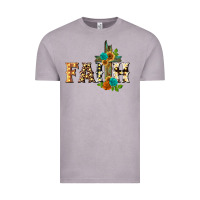 Vintage Zinc faith with cross Vintage Tee - BarkalooDesign
