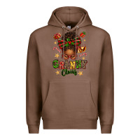 Chestnut granny claus afro messy bun Premium Hoodie - texasbilliewilder