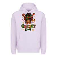 Lilac granny claus afro messy bun Premium Hoodie - texasbilliewilder