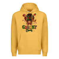 Mustard granny claus afro messy bun Premium Hoodie - texasbilliewilder