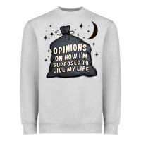 Heather Grey opinions on how i'm supposed to live my life Heavyweight Sweatshirt - MaliasSmallBusiness