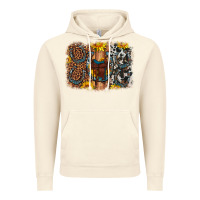 Vintage Artic saddle sunflower horseshoe cowhide leopard background Vintage Hoodie - Artiststas