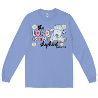 Colony Blue the lord is my shepherd Long Sleeve Tee - MaliasSmallBusiness