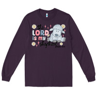 Plum the lord is my shepherd Long Sleeve Tee - MaliasSmallBusiness