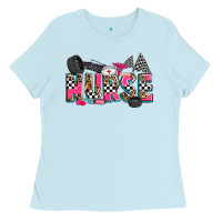 Baby Blue race nurse Ladies Tee - Zillion Design Studio