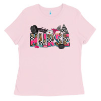 Bubblegum Pink race nurse Ladies Tee - Zillion Design Studio