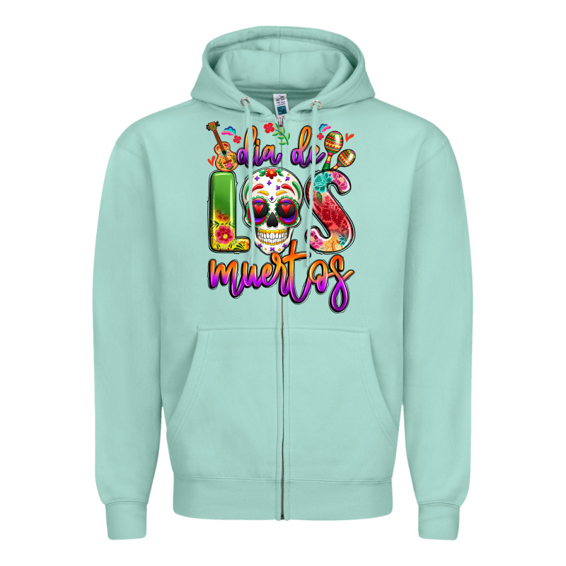 Dia De Los Muertos Zipper Hoodie by LillyAllenDesigns | Teevron
