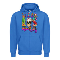 True Royal dia de los muertos Zipper Hoodie - LillyAllenDesigns