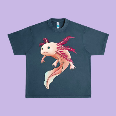 Axolotl Urban Heavy Tee Designed By Jasminsmagicworld