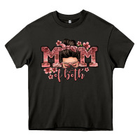 Asphalt mom of both messy bun Heavy Core Tee - Zillion Design Studio