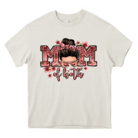 Cream mom of both messy bun Heavy Core Tee - Zillion Design Studio