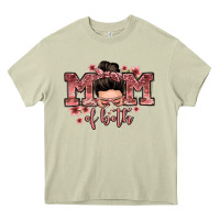 Mossy mom of both messy bun Heavy Core Tee - Zillion Design Studio