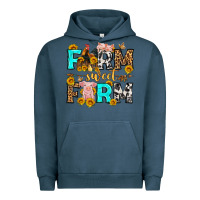 Pigment Midnight Navy farm sweet farm western  olivia Urban Hoodie - OliviaCreatesArt