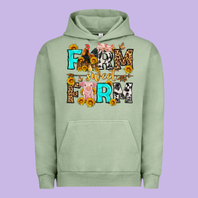 Farm Sweet Farm Western  Olivia Urban Hoodie Designed By Oliviacreatesart