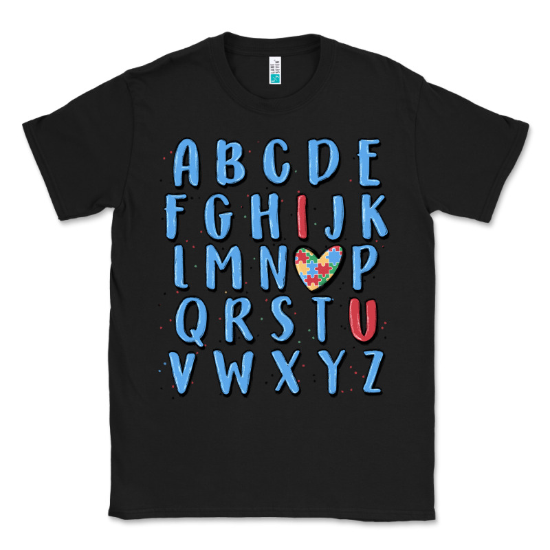 Alphabet Autism Awareness Classic Tee by MaliasSmallBusiness | Teevron
