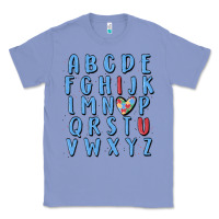 Colony Blue alphabet autism awareness Classic Tee - MaliasSmallBusiness