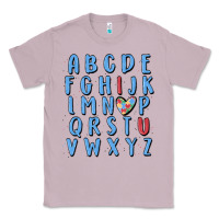 Lilac alphabet autism awareness Classic Tee - MaliasSmallBusiness