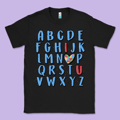 Alphabet Autism Awareness Classic Tee Designed By Maliassmallbusiness