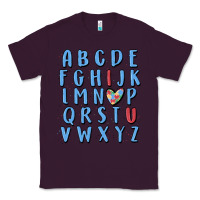 Plum alphabet autism awareness Classic Tee - MaliasSmallBusiness