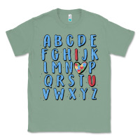 Sage alphabet autism awareness Classic Tee - MaliasSmallBusiness