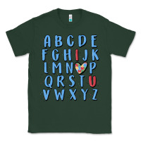 Sports Green alphabet autism awareness Classic Tee - MaliasSmallBusiness