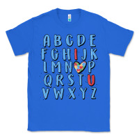 True Royal alphabet autism awareness Classic Tee - MaliasSmallBusiness