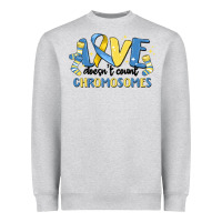 Heather Grey love dose count chromosomes Heavyweight Sweatshirt - MaliasSmallBusiness