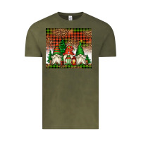Vintage Olive Christmas gnomes Vintage Tee - Jasminsmagicworld
