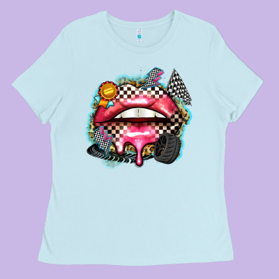 Race Lips Ladies Tee Designed By Zillion Design Studio