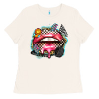 Bone race lips Ladies Tee - Zillion Design Studio
