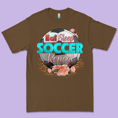 Eat Sleep Soccer Repeat Premium Tee Designed By Hra Design Shop