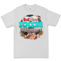 Dove Grey eat sleep soccer repeat Premium Tee - HRA Design Shop