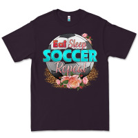 Plum eat sleep soccer repeat Premium Tee - HRA Design Shop