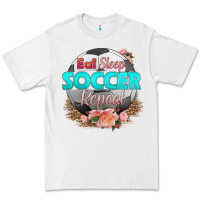 White eat sleep soccer repeat Premium Tee - HRA Design Shop
