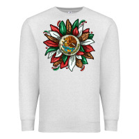 Oatmeal Heather Mexican Sunflower Premium Sweatshirt - texasbilliewilder