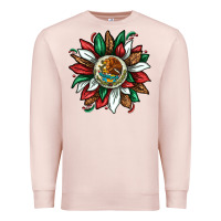 Pale Pink Mexican Sunflower Premium Sweatshirt - texasbilliewilder
