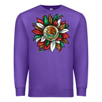 Purple Mexican Sunflower Premium Sweatshirt - texasbilliewilder